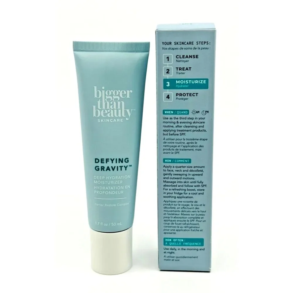 Bigger Than Beauty Defying Gravity Deep Hydration Moisturizer 1.7 fl oz *NEW